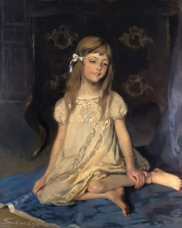 Monica The Daughter Of The Artist Wall Art by Sabine Lepsius - High-Resolution Digital Print
