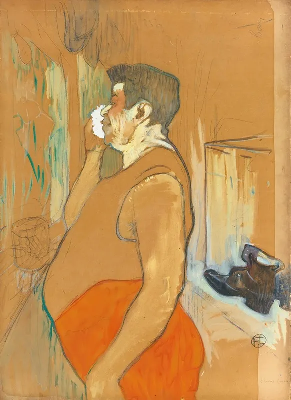 Monsieur Caudieux Acteur De Cafe Concert Wall Art by Henri de Toulouse-Lautrec - High-Resolution Digital Print