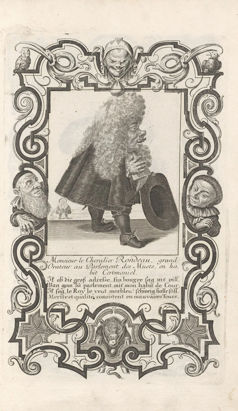 Monsieur Le Chevalier Rondeau Pl 6 Wall Art by Elias Baeck - High-Resolution Digital Print