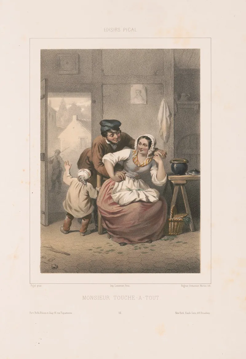 Monsieur Touche A Tout Wall Art by Edmé Jean Pigal - High-Resolution Digital Print
