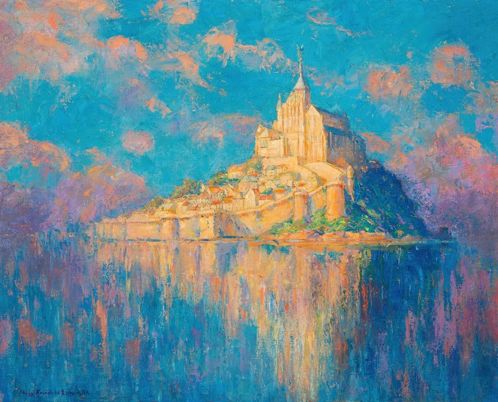 Mont Saint Michel 2 Wall Art by Mary Louise Fairchild - High-Resolution Digital Print