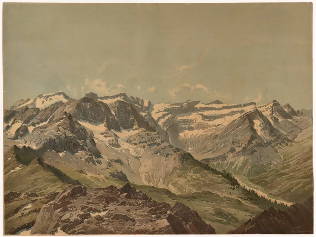 Monte Perdido And The Cirques Of Gavarnie In The Pyrenees