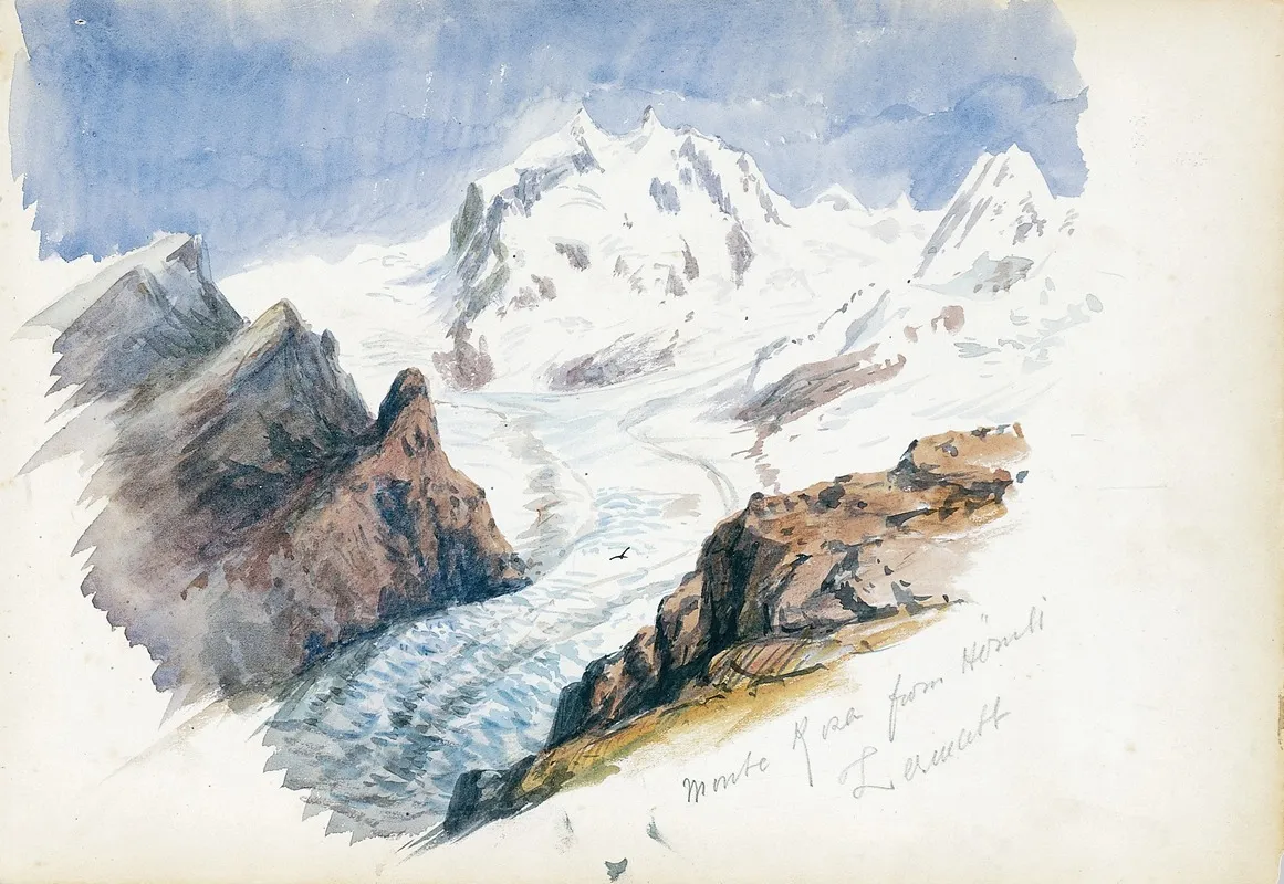 Monte Rosa From Hornli Zermatt Wall Art by John Singer Sargent - High-Resolution Digital Print