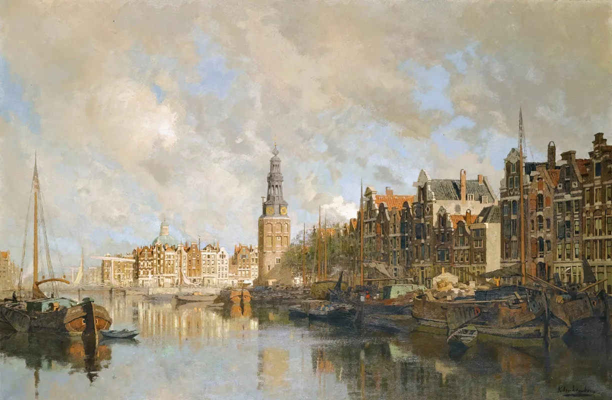 Montelbaanstoren Amsterdam Wall Art by Johannes Christiaan Karel Klinkenberg - High-Resolution Digital Print