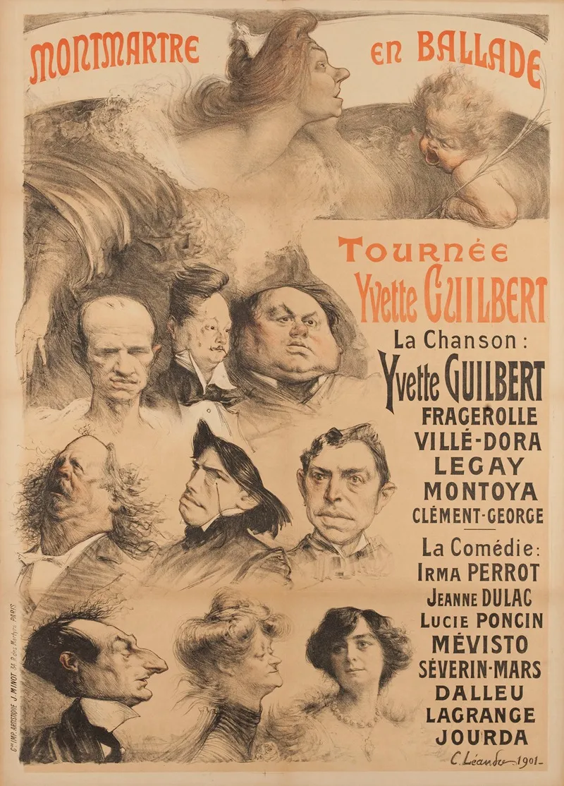 Montmartre En Ballade Tournee Yvette Guilbert
