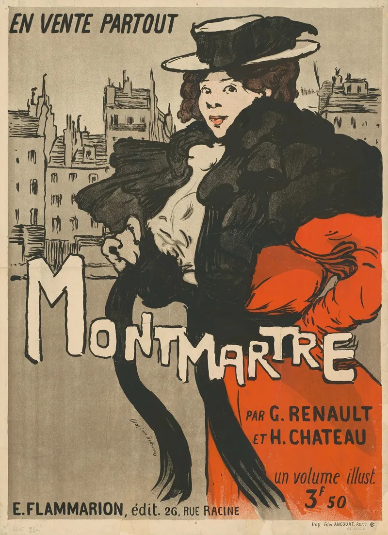 Montmartre Par G Renault Et H Chateau Wall Art by Maxime Dethomas - High-Resolution Digital Print