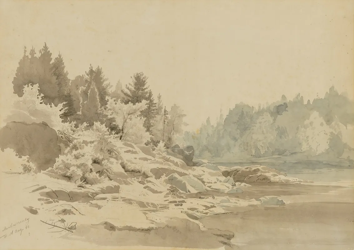 Montmorency River Quebec Wall Art by Johann Hermann Carmiencke - High-Resolution Digital Print