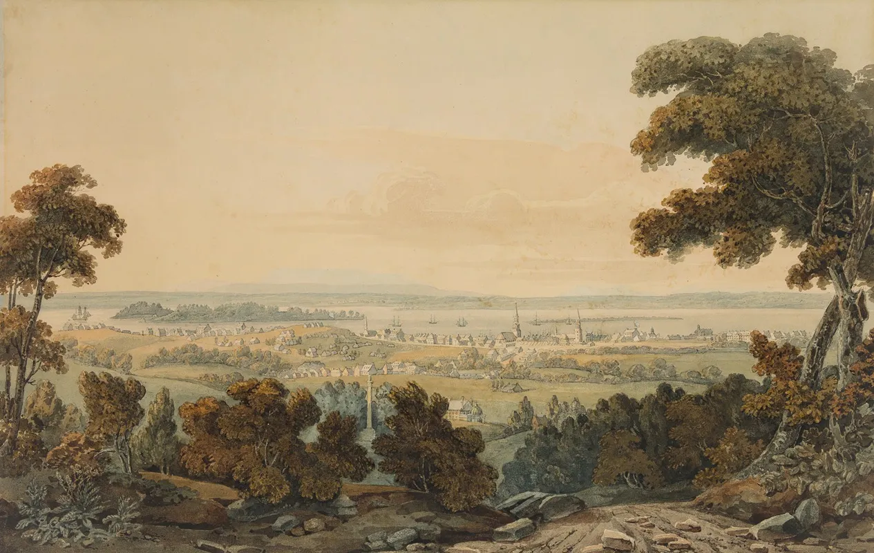 Montreal From The Mountain And View Of The St Lawrence River