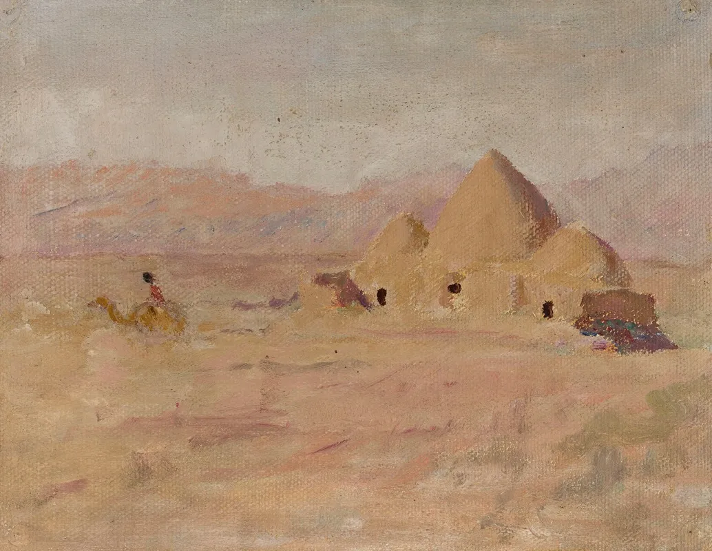 Monument On The Kyrgyz Tomb In The Steppe From The Journey To Turkestan