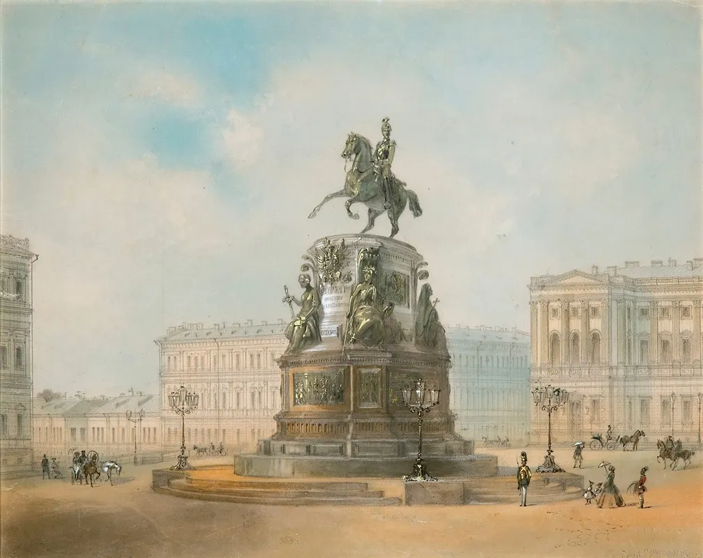 Monument To Nicholas I St Isaacs Square