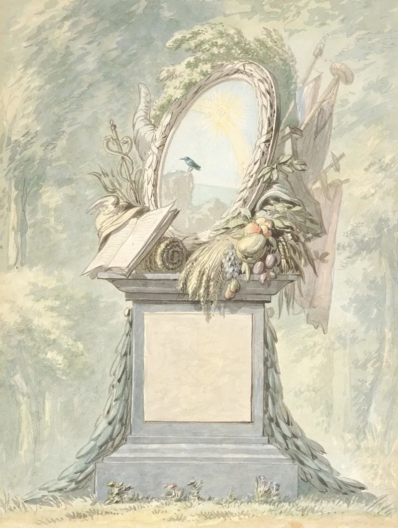 Monument Wall Art by Aert Schouman - High-Resolution Digital Print