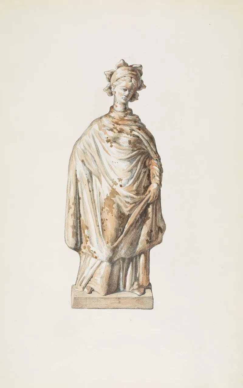Monuments Antiques Dessines Pl 006 Wall Art by Jean-Baptiste Muret - High-Resolution Digital Print