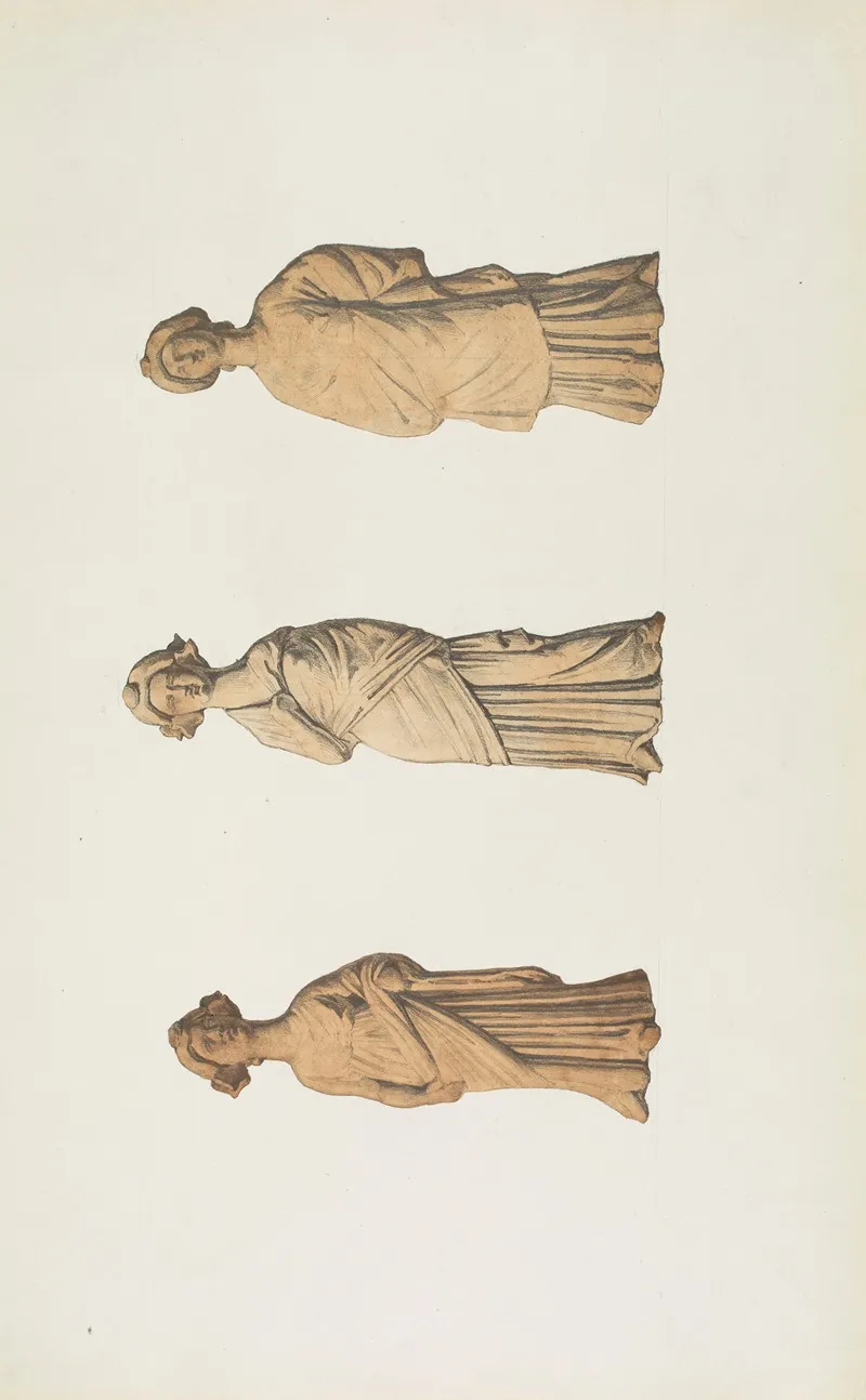 Monuments Antiques Dessines Pl 008 Wall Art by Jean-Baptiste Muret - High-Resolution Digital Print