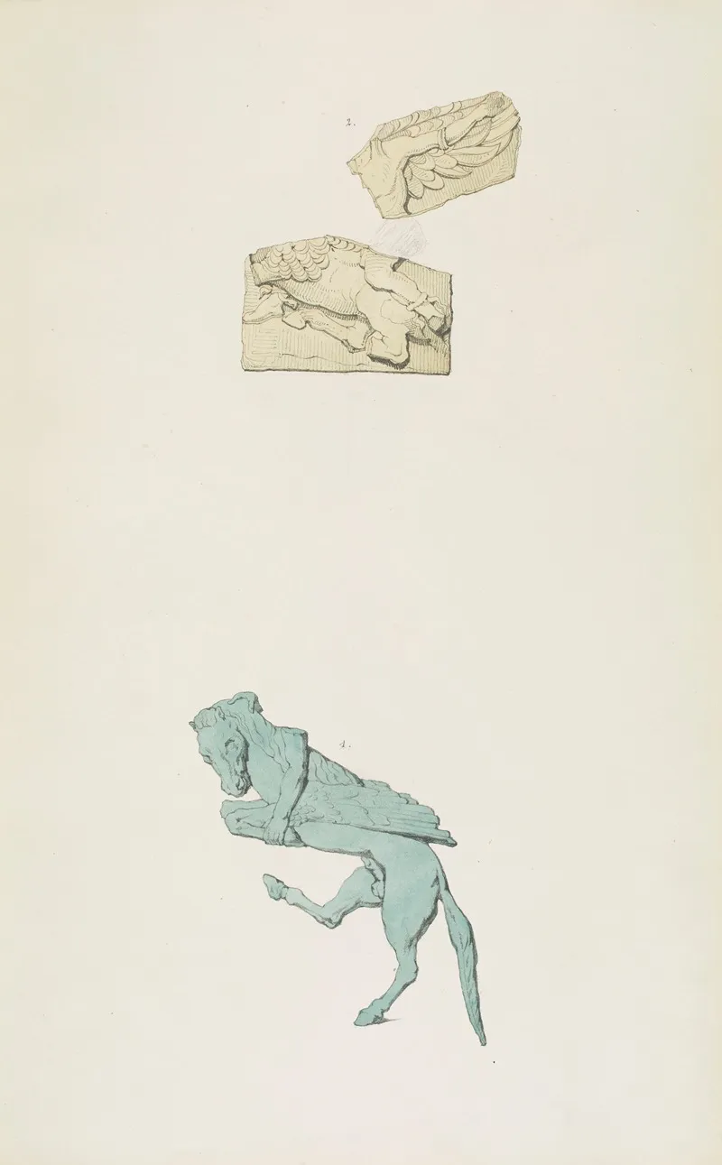 Monuments Antiques Dessines Pl 017 Wall Art by Jean-Baptiste Muret - High-Resolution Digital Print