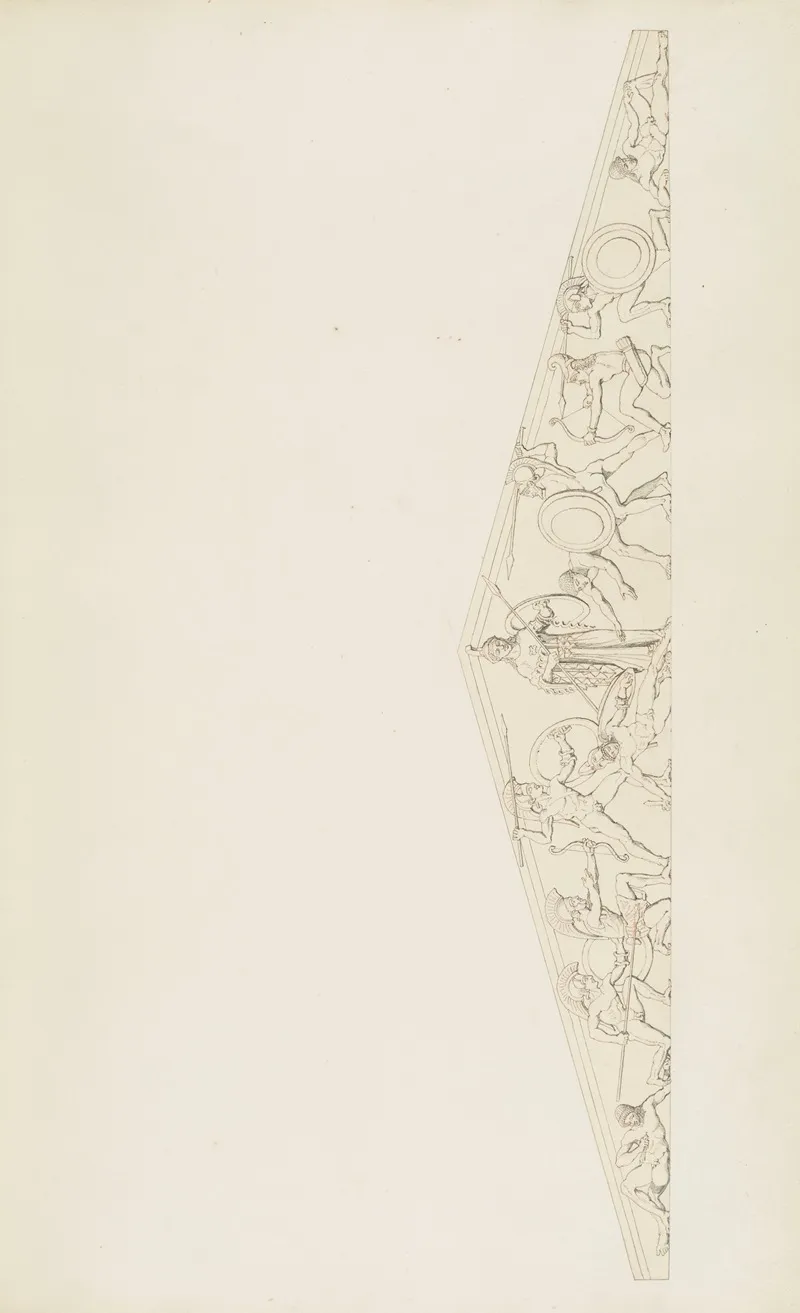 Monuments Antiques Dessines Pl 027 Wall Art by Jean-Baptiste Muret - High-Resolution Digital Print