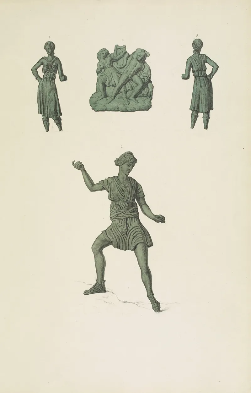 Monuments Antiques Dessines Pl 063 Wall Art by Jean-Baptiste Muret - High-Resolution Digital Print