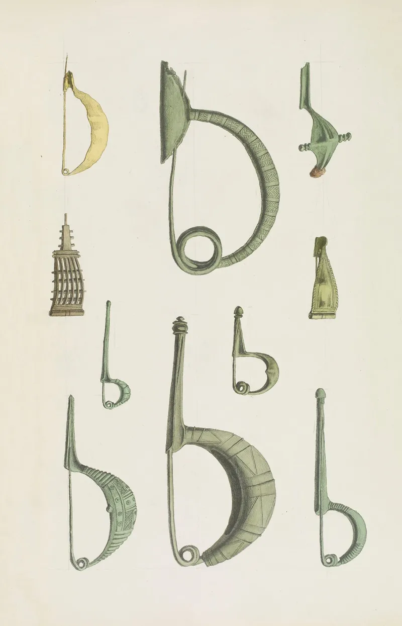 Monuments Antiques Dessines Pl 150 Wall Art by Jean-Baptiste Muret - High-Resolution Digital Print