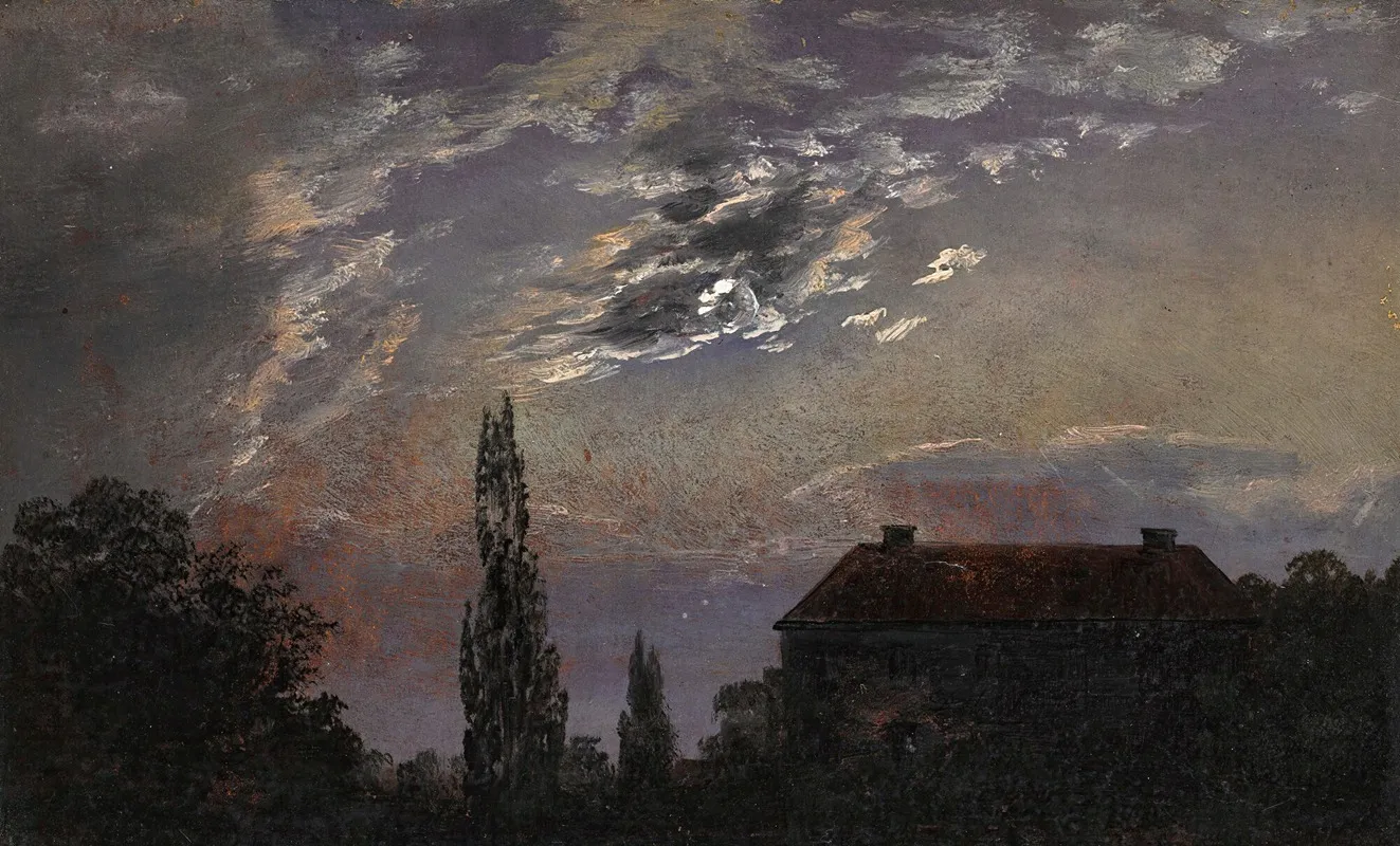 Moonlit Landscape 4 Wall Art by Johan Christian Dahl - High-Resolution Digital Print
