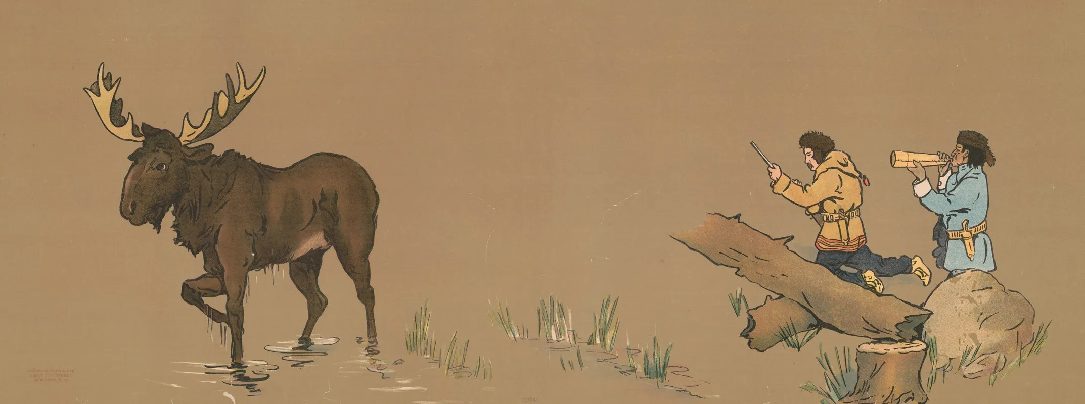Moose Call 2 Wall Art by George Markendorff - High-Resolution Digital Print