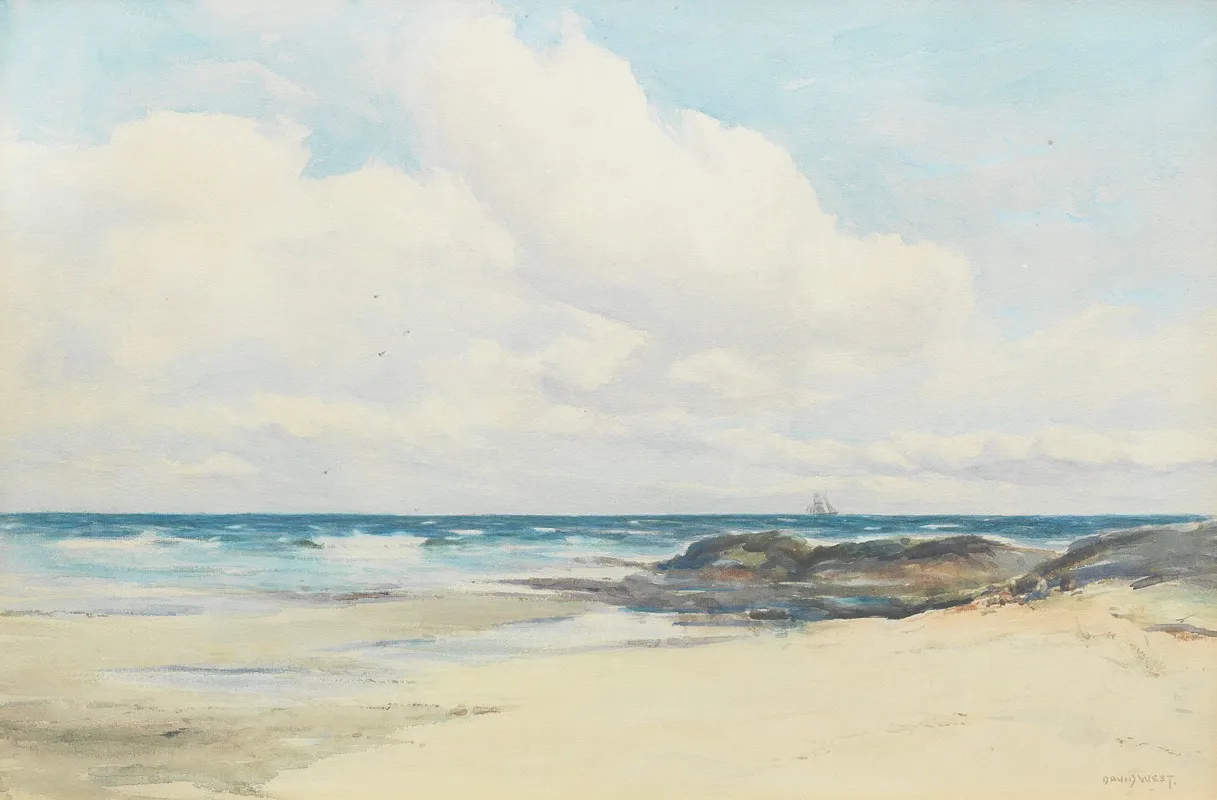 Moray Firth At Lossiemouth Wall Art by David West - High-Resolution Digital Print