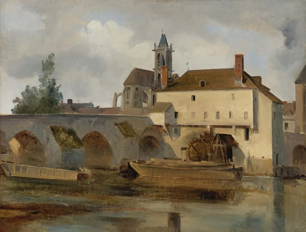 Moret Sur Loing Le Pont Et Leglise