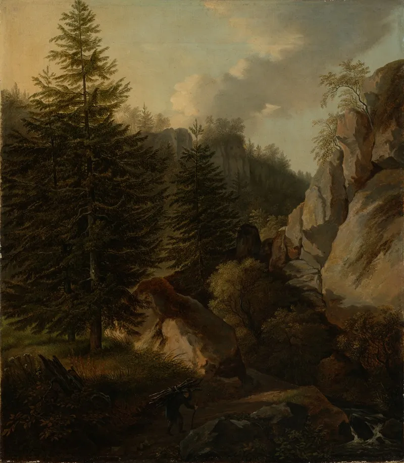 Morgen In Der Sachsischen Schweiz Wall Art by Karl Gottfried Traugott Faber - High-Resolution Digital Print