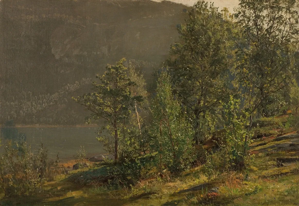 Morgenstemning Teroen Hardanger Wall Art by Amaldus Nielsen - High-Resolution Digital Print