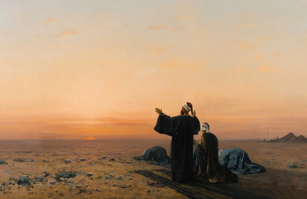 Morning Prayers Wall Art by Auguste Veillon - High-Resolution Digital Print