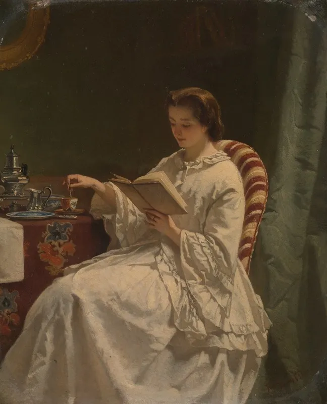 Morning Reading Wall Art by Hendrik Jacobus Scholten - High-Resolution Digital Print