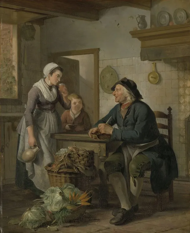 Morning Visit Wall Art by Adriaan de Lelie - High-Resolution Digital Print