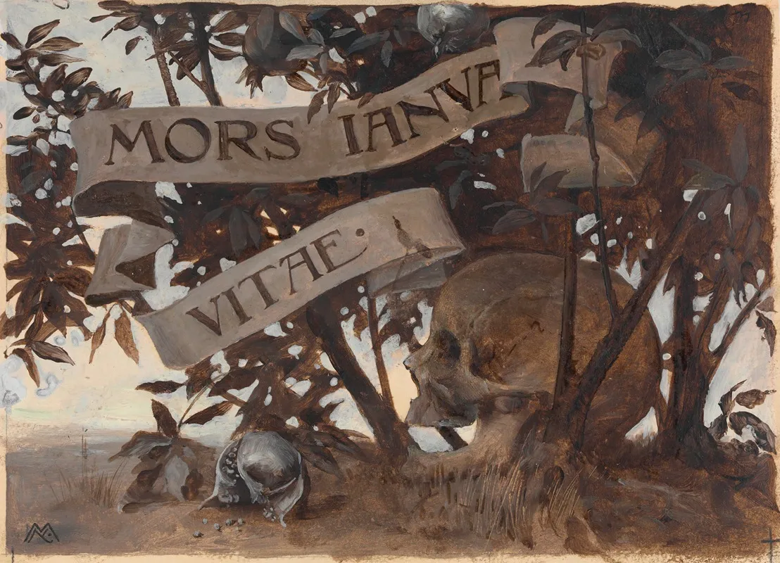 Mors Janua Vitae Death Is The Gate To Life Wall Art by Koloman Moser - High-Resolution Digital Print