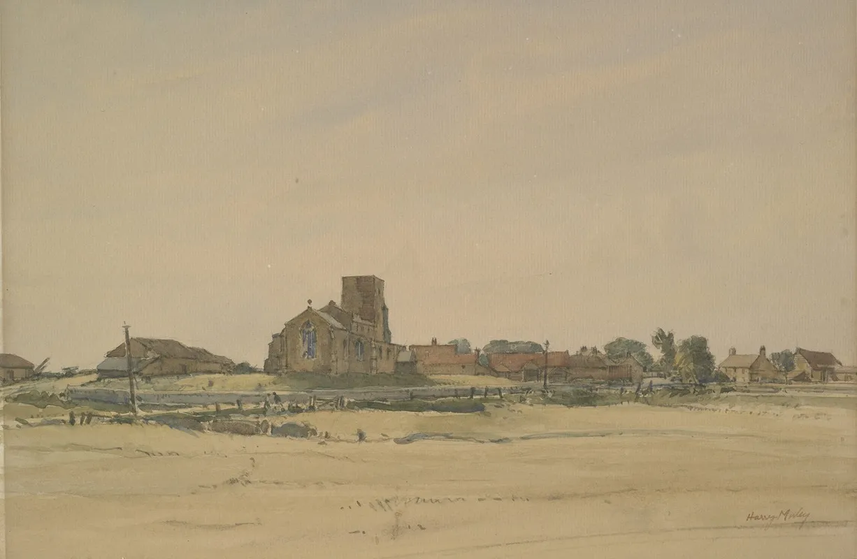 Morston Church Norfolk Wall Art by Harry Morley - High-Resolution Digital Print