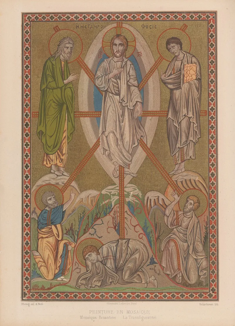 Mosaique Bizantine La Transfiguration Wall Art by Joseph Rose Lemercier - High-Resolution Digital Print