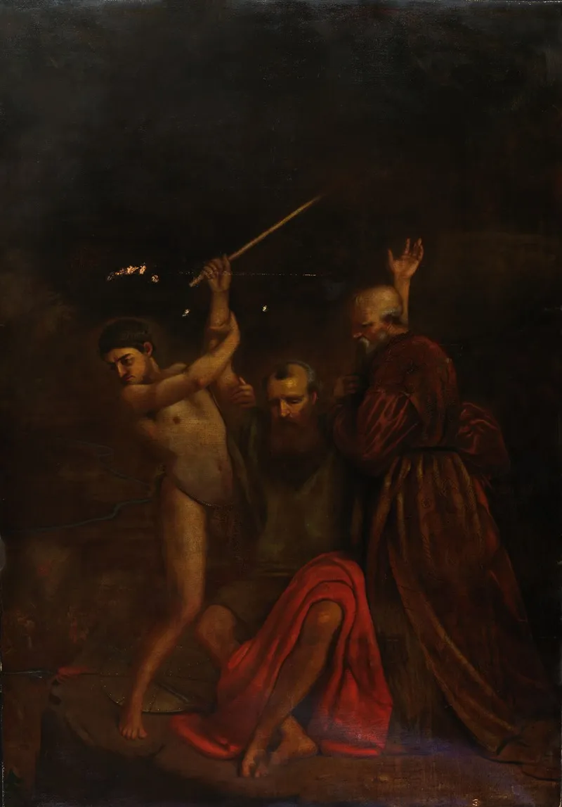 Moses Aaron And Hur On Mount Horeb