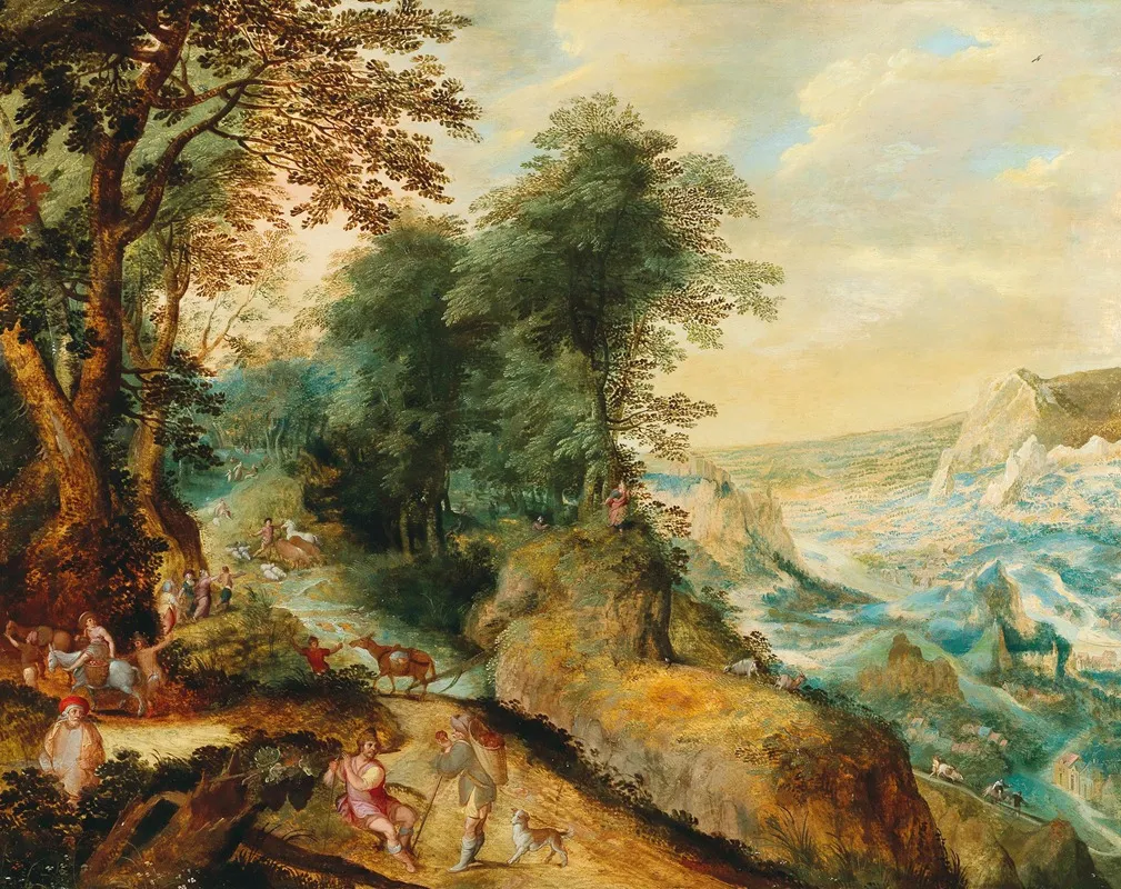 Moses At Mount Nebo Wall Art by Cornelis Molenaer - High-Resolution Digital Print