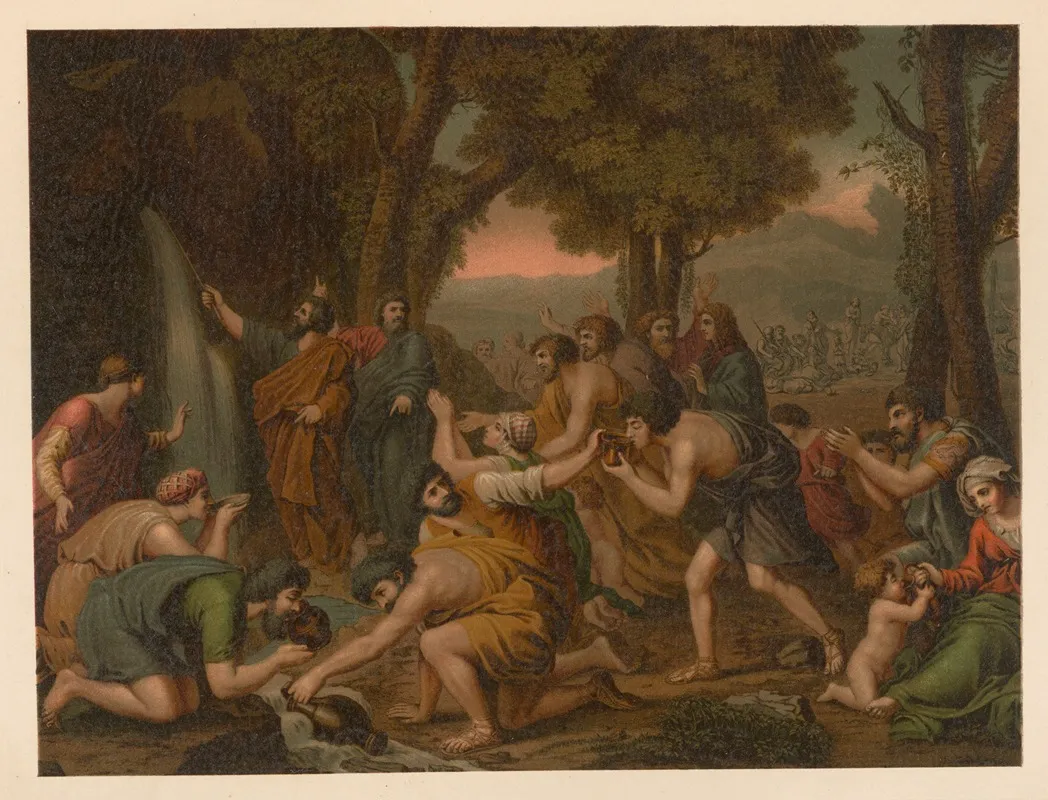 Moses Brings Water From The Rock Wall Art by Jan Ladislaw Sýkora - High-Resolution Digital Print