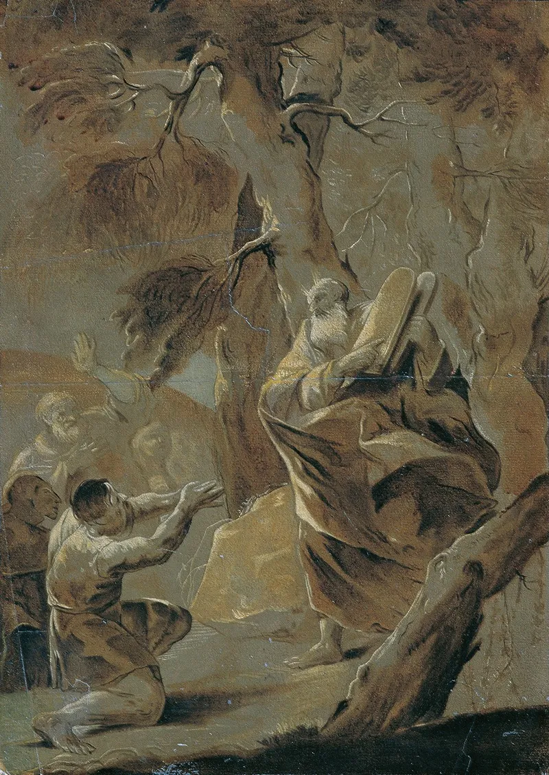 Moses Bringt Das Gesetz Vom Berge Sinai