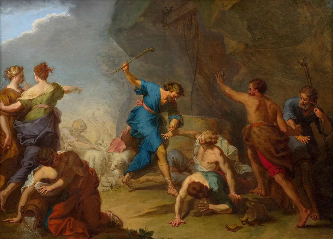 Moses Defending The Daughters Of Jethro 2