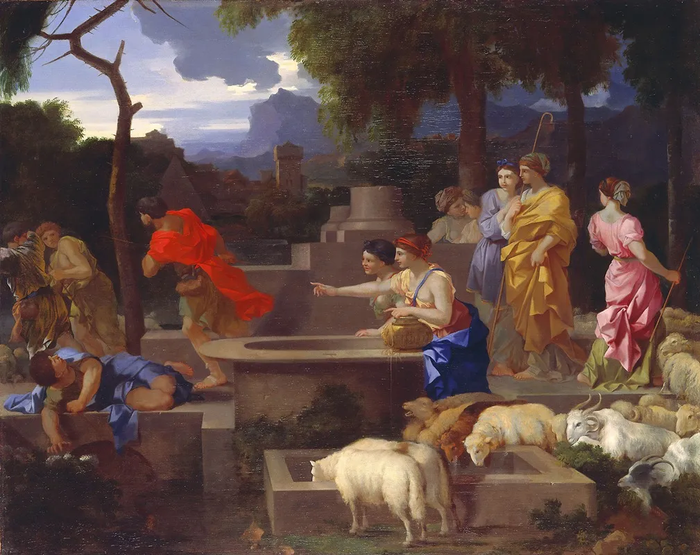 Moses Defending The Daughters Of Jethro