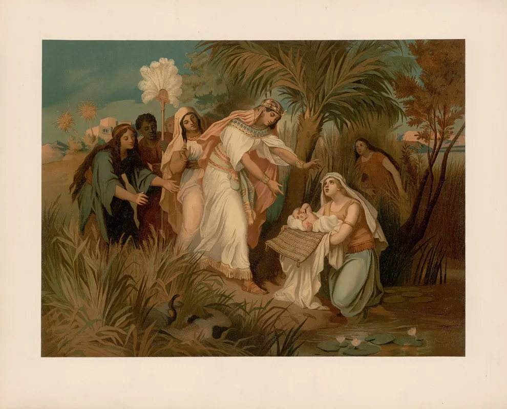 Moses Is Saved By Pharaohs Daughter 3 Wall Art by Ernst Pessler - High-Resolution Digital Print