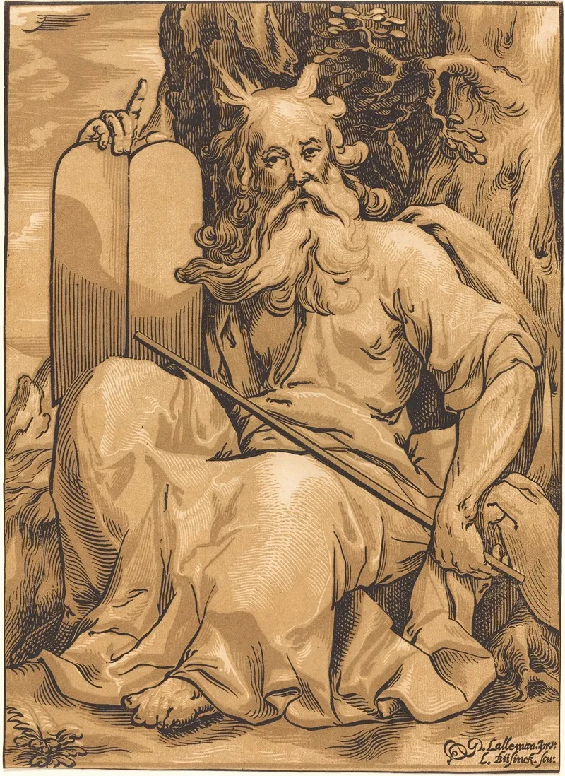 Moses With The Tablets Of Law Wall Art by Ludolph Büsinck - High-Resolution Digital Print