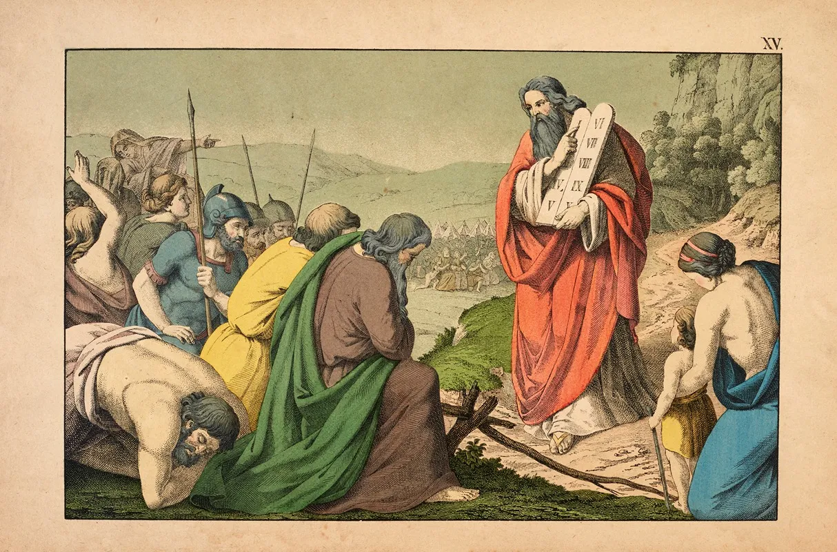 Moses With The Tablets Of The Law 2 Wall Art by Theodor Eckardt - High-Resolution Digital Print