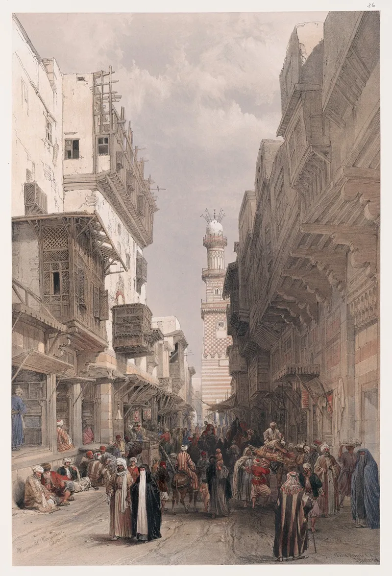 Mosque El Mooristan Cairo Wall Art by David Roberts - High-Resolution Digital Print