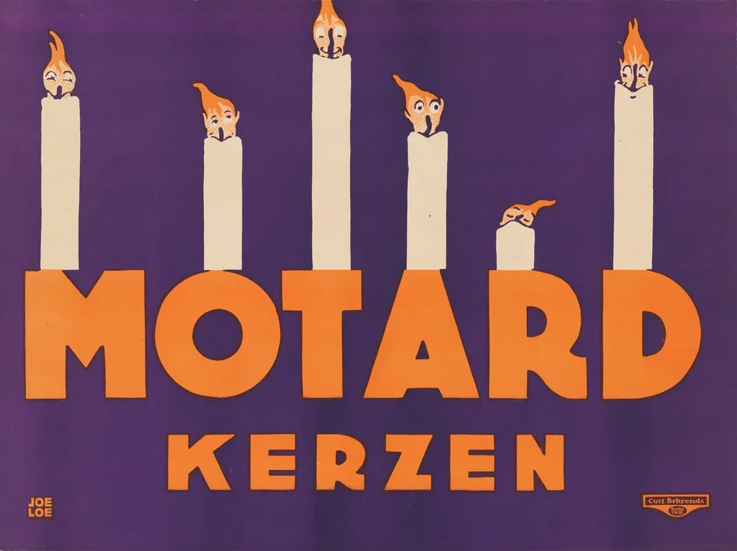 Motard Kerzen Wall Art by Joe Loe - High-Resolution Digital Print