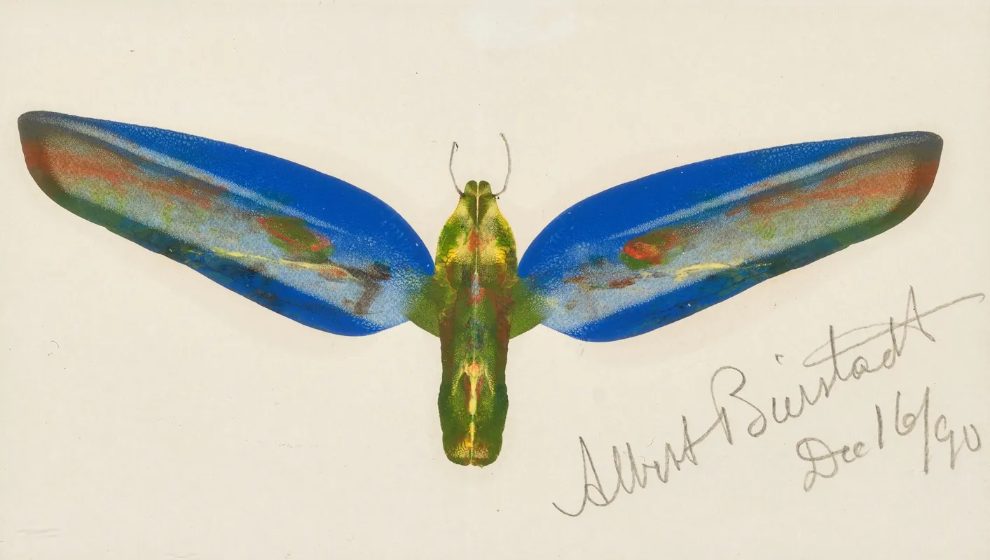 Moth Wall Art by Albert Bierstadt - High-Resolution Digital Print