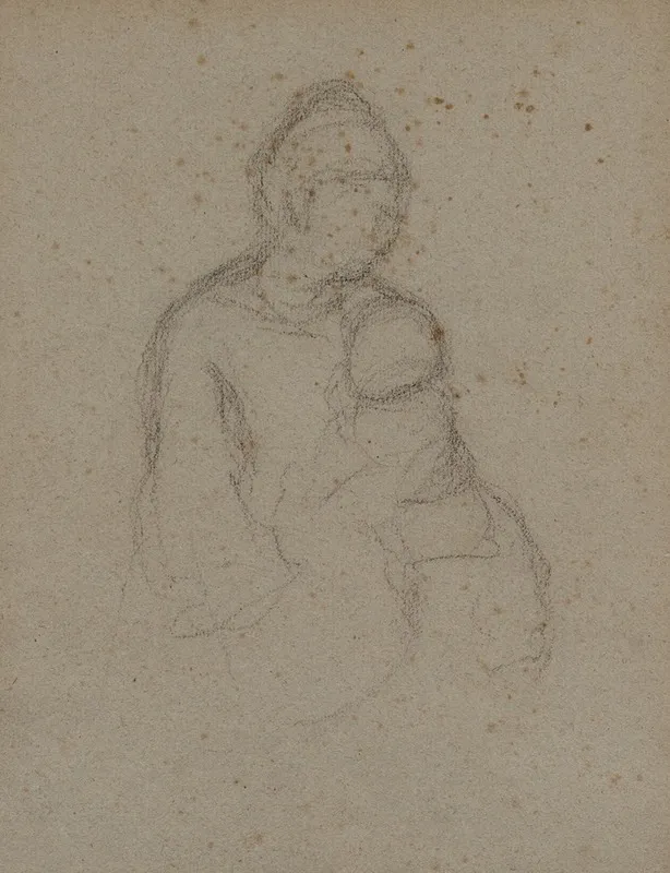 Mother And Child Recto Wall Art by Paul Gauguin - High-Resolution Digital Print