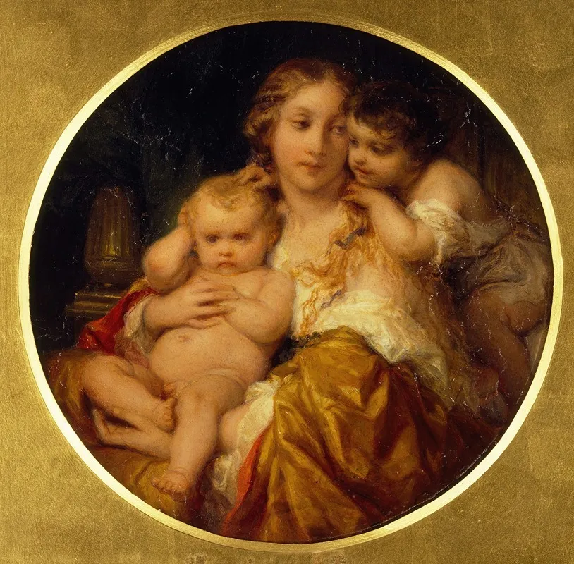 Mother And Children Wall Art by Paul Delaroche - High-Resolution Digital Print