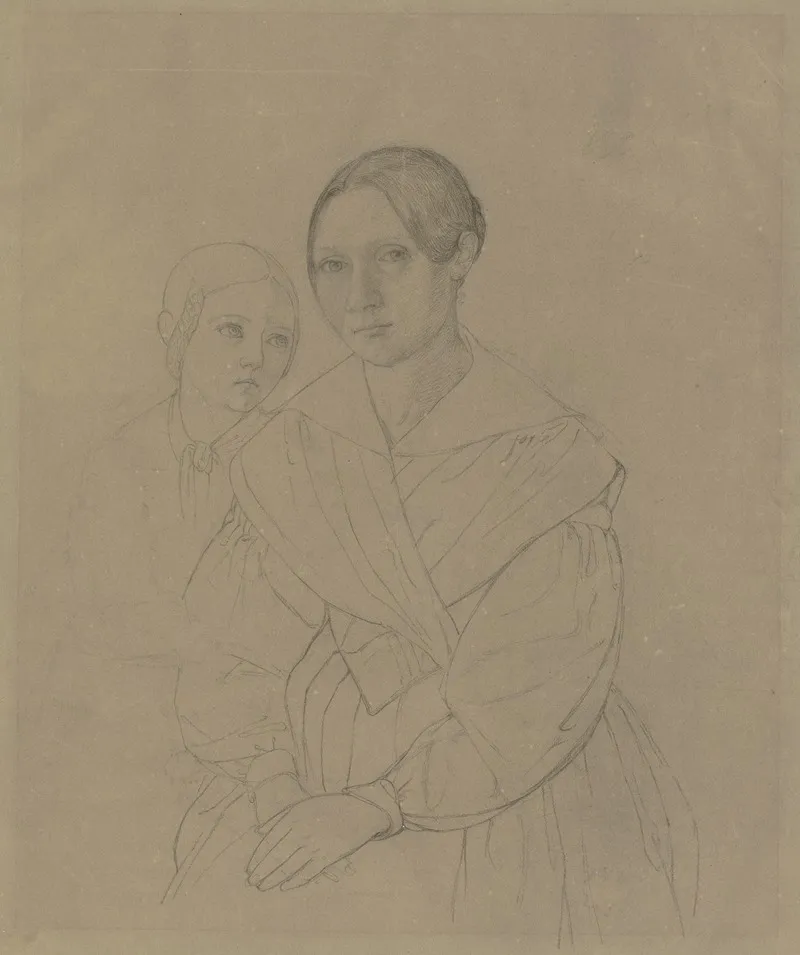 Mother And Daughter 6 Wall Art by Angilbert Göbel - High-Resolution Digital Print