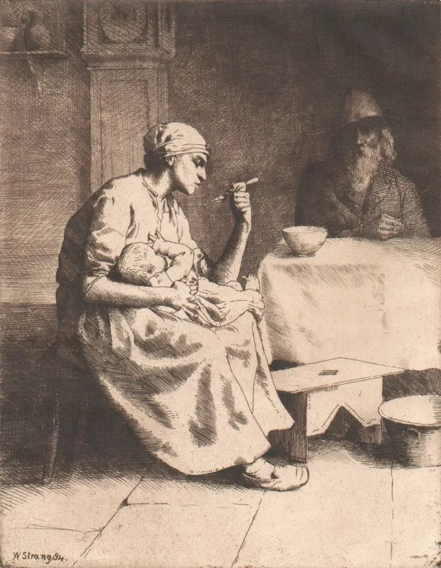 Mother Feeding An Infant
