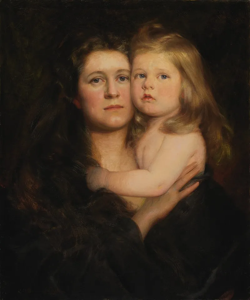 Mother Love Wall Art by Charles Frederick Naegele - High-Resolution Digital Print